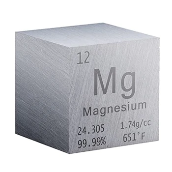 1 дюйм магниевый куб металл элементы высокой плотности куб чистый металл для элементов коллекции лабораторный экспериментальный материал
