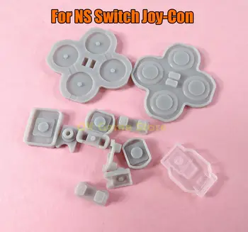  1 комплект Замена токопроводящей резиновой кнопочной панели для контроллера переключателя Nintention слева и справа Токопроводящий клей для деталей переключателя NS
