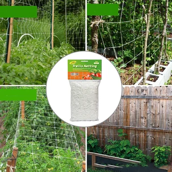 1 мешок нейлоновая сетка для садоводства Сеть для ползания растений Держатель для выращивания виноградной лозы Crawl Gardening Network Зеленая нейлоновая сетка, закрепленная в четырех углах