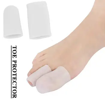 1 пара силиконовый гель для пальцев трубок протектор пальцев ног рукава для фрикционного обезболивания инструмент для ухода за ногами защита пальцев