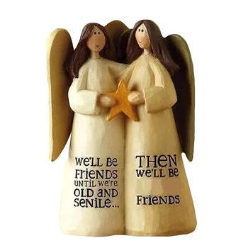 1 шт. Статуя ангела дружбы Мемориальная скульптура дружбы Празднование дружбы Подарки для женщин Друзья
