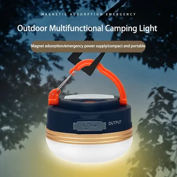 10 Вт Светодиодный фонарь для кемпинга Палатки Лампа 1800 мАч Портативные фонари для кемпинга На открытом воздухе Походы Ночная подвесная лампа USB Перезаряжаемый