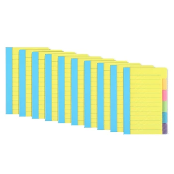 10 шт. 5,9X3,9 дюйма Прочные клейкие блокноты для заметок для учебных заметок Работы Школьные канцелярские принадлежности