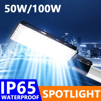  100 Вт Светодиодный прожектор 220 В 240 В Водонепроницаемый IP65 Открытый проектор Прожектор Светодиодный рефлектор Прожектор Освещение уличного фонаря