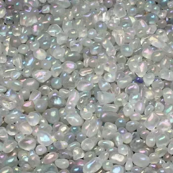 100 г натуральный кварцевый кристалл гравий камень гальваника ангел аура щебень для украшения