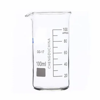  100 мл Стеклянный стакан высокой формы Новая химическая лабораторная стеклянная посуда