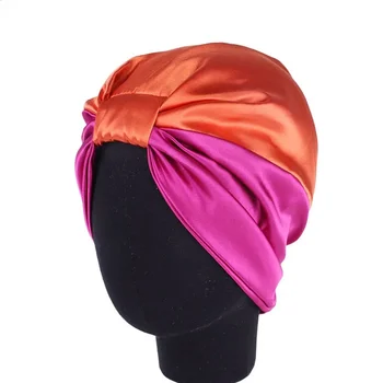 100% натуральный шелковый шелковый ночной шапочка для сна шапочка из чистого шелка для волос ночная шапочка для женщин и девочек