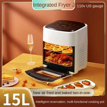 110 В Безмасляная электрическая духовка большой емкости со встроенным визуальным элементом для более здорового приготовления пищи