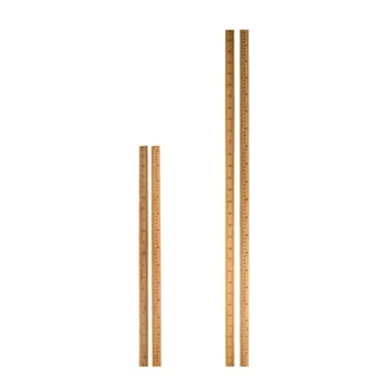 12 дюймов 24-дюймовая деревянная линейка, деревянная измерительная линейка двусторонняя сантиметровая метрическая линейка деревянная прямая линейка для черчения