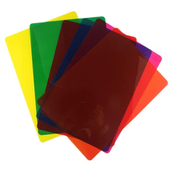 12 шт. Цветные накладки для дислексии, полоски для чтения дислексии для дислексии, СДВГ и зрительного стресса, 11,7x8,3 дюйма