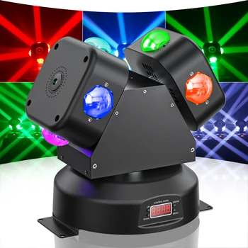 120 Вт LED 2 Встречный ветер Мобильные прожекторы HOLDLAMP Высокая яркость Движущаяся головка по 512DMX Управление для DJ Disco Party Light