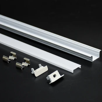 15X10 ММ (5 шт.) 0,5 м Встраиваемый светодиодный алюминиевый канальный профиль для светодиодной ленты ширина печатной платы 8-12 мм