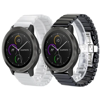 18 мм Керамические ремешки для Xiaomi Mi Smart Watch Ремешки Женщины Мужчины Браслет для Garmin Vivoactive 4S / Venu 2s Correa Металлический браслет
