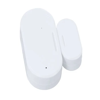 1Set Tuya Smart Zigbee Дверной магнит + датчик освещенности Окно Открытая дверь Освещение ABS Напоминание Датчик освещения Сигнализация Белый