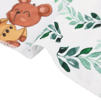 2 шт. Детское цветочное печатное одеяло Повязка на голову Набор Спальный мешок Пеленка Обертывание волос Повязка на голову Комплект для новорожденных