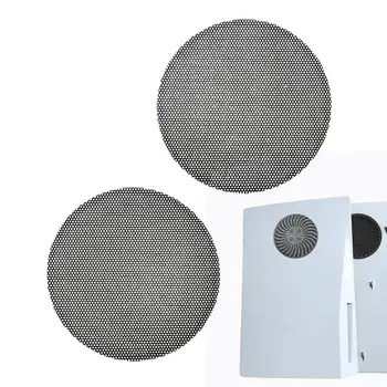 2 шт. Пылевой фильтр вентилятора для PS5 Дышащая вентиляция Пылезащитный сетчатый чехол Чехол с чистящей щеткой для PS5 Тонкая игровая консоль