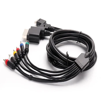 20 шт. 1,8 м Многокомпонентный AV-кабель S-Video шнур для WII / WIIU / PS2 / PS3 / XBOX360 аудио и видео кабель шнур 3 в 1