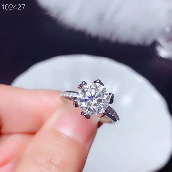 2022 новое потрескивающее муассанитовое кольцо для женщин ювелирные изделия обручальное кольцо на свадьбу 925 серебряное кольцо подарок на день рождения