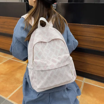 2023 Новая модная школьная сумка для девочек в колледже, простой женский рюкзак, нейлоновая книга, рюкзак для подростков, сумка через плечо, рюкзак