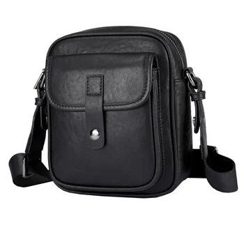 2023 Новая мужская сумка через плечо из натуральной кожи Маленькая сумка-мессенджер Мужская деловая мода Мини-мобильная сумка для хранения