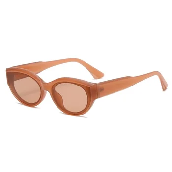 2024 Винтажные овальные солнцезащитные очки для женщин и мужчин Роскошный бренд Высококачественные очки Очки Женские повседневные очки Oculos De Sol Feminino