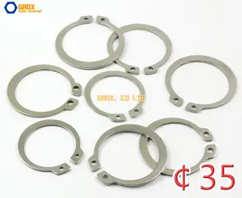 25 штук 35 мм 304 Наружное стопорное кольцо из нержавеющей стали