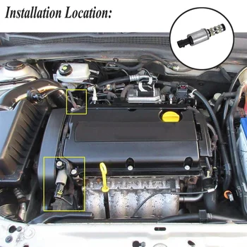 2PCS Управление моторным маслом Электромагнитный переключатель фаз газораспределения VVT для Chevrolet Cruze 1.6 Vauxhall Opel Astra Zafira 55567050