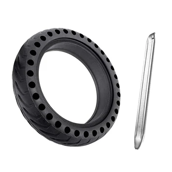 2X Solid Tire для электрического скутера Xiaomi M365, 8,5-дюймовый амортизатор Непневматическая резиновая шина Колесо с ломом