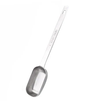 2X Кофейная ложка, Столовая ложка для измерения кофе из нержавеющей стали, Ложка с длинной ручкой для кофе, сухое молоко