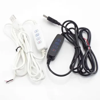 3-контактный светодиодный удлинитель постоянного тока 5 В Удлинительный кабель диммера USB-порт Линия питания Диммирование провода управления освещением Адаптер переключателя для светодиодной лампы Лампочка p1