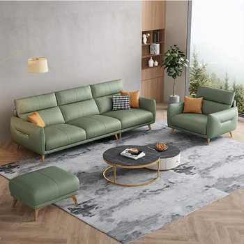 3-местный удобный диван с откидной спинкой Пол 1 человек Современный роскошный салон Релакс Минималистичный диван Диван Nordic Lounges Мебель