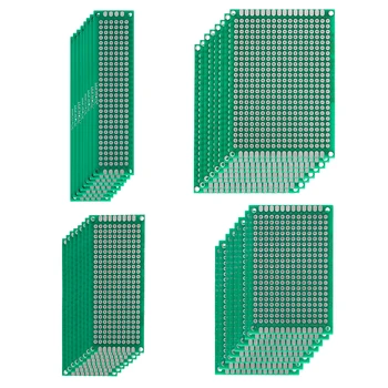 32 шт./лот 2x8 3x7 4x6 5x7 см Двусторонний комплект печатных плат, для энтузиастов электроники DIY, широко используется в области электроники