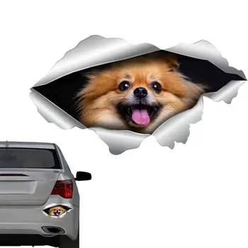 3D Мультяшные Автомобильные Наклейки Креативные Собаки В Трещинах ПВХ Наклейки Авто Наклейки Авто Наклейки Автомобильный Стайлинг Аксессуары Для Украшения