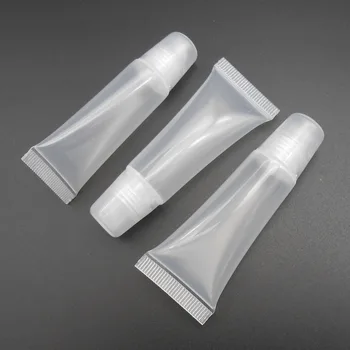 3PCS 10 мл Бутылки с завинчивающейся крышкой Squeeze Lip Gloss Balm Tube Пластиковая губная помада 10 мл 2CMX7CM PE PP Тест на полную воду = 12 мл *FD403X3