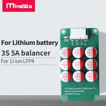 3S Литиевая батарея 5А Баланс Li-ion Lifepo4 LTO Литиевая батарея Активный эквалайзер Балансировочная плата Балансировочный конденсатор 3S