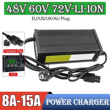 48 В 60 В 72 В 8 А 10 А 15 А Зарядное устройство для литиевой батареи для электромобилей 54,6 В 65,7 В 84 В Интеллектуальное литий-ионное зарядное устройство с быстрой зарядкой