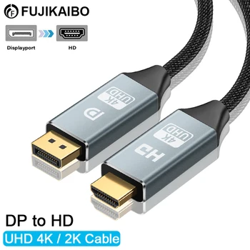 4K 2K DisplayPort на HDMI-совместимый видео-аудиокабель DP Display Port на HD Адаптер для PS3 / 4 Ноутбук ТВ-приставка Проектор Монитор