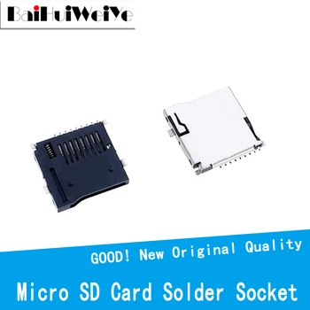 5 шт. Новое гнездо для карты Micro SD SMD 9Pin TF Micro SD Карта Разъем для пайки Разъемы Адаптер Автоматический разъем для печатной платы Тип Push/Push