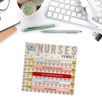  5 шт. ручка для медсестер с многофункциональным портативным набором шариковых ручек для забавных медсестер, как показано на рисунке