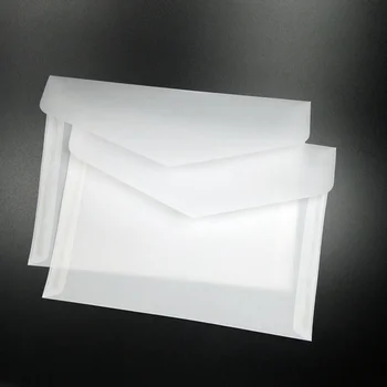 50 Полупрозрачные пергаментные пригласительные конверты Многофункциональный подарочный конверт своими руками ( 12 5x17 5 см )