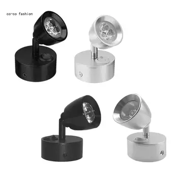 517B Портативная светодиодная лампа для чтения Гладкая светодиодная подсветка Настольный алюминий для чтения для яхт и автофургонов Компактный дизайн