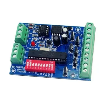 6CH Контроллер RGB LED DMX512 Декодер для узла дампа полосового модуля DC5V ~ 24V WS-DMX-6CH-BAN-V3