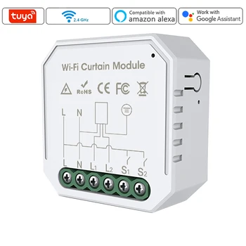 6PC Tu-ya WiFi Интеллектуальный модуль выключателя штор Модуль модификации штор для дома Интеллектуальный тайминг APP Дистанционное голосовое управление