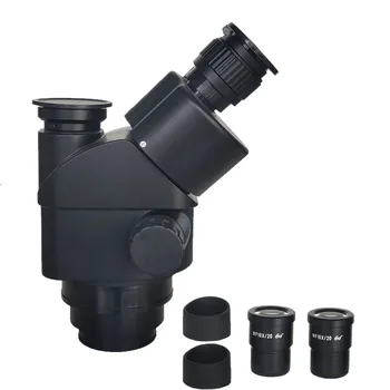 7X-45X 7X-50X 5X-55X Продолжить масштабирование Головка тринокулярного микроскопа с 0,5-кратной камерой для микроскопа Адапер для пайки инструментов для ремонта печатных плат