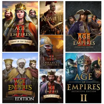 Age of Empires II Аниме Видеоигра Холст Арт Плакат и Настенное Искусство Картина Печать Современный Семейный Декор Спальня Плакаты