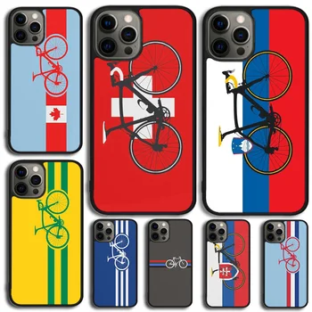Bike Stripes Словакия Хорватия Словения Чехол для телефона для iPhone 15 14 SE XR XS 11 12 13 Mini Pro MAX 6 7 8 Plus