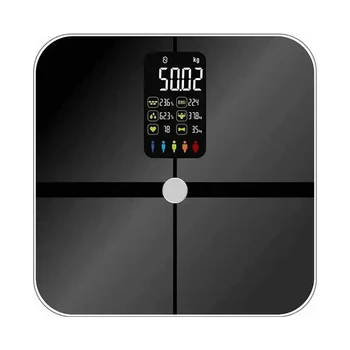 Black Hot Smart Body Fat Scale Электронные весы для взвешивания USB Платные цифровые весы Ito с проводящим стеклянным экраном