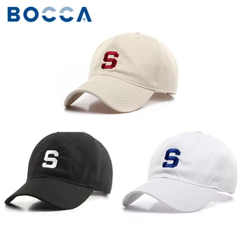 Bocca S Вышитая Бейсболка Snapback Кепки Snapback для мужчин Женщины Однотонные Хлопковые Регулируемые Летние На Открытом Воздухе Спортивные Шляпы Для Гольфа