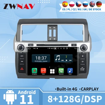 Carplay Радио Bluetooth Видеоприемник для Toyota Prado 2018-2019 Автомобильная мультимедийная центральная 2 Din Android Авто Экран Стерео