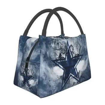 Cowboy Star Изолированные сумки для ланча для женщин Портативный термокулер Bento Box Hospital Office